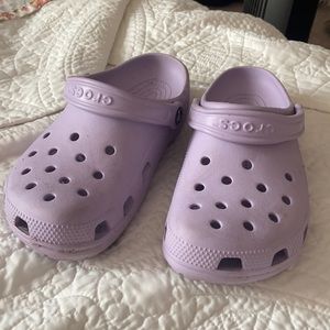 Purple Crocs